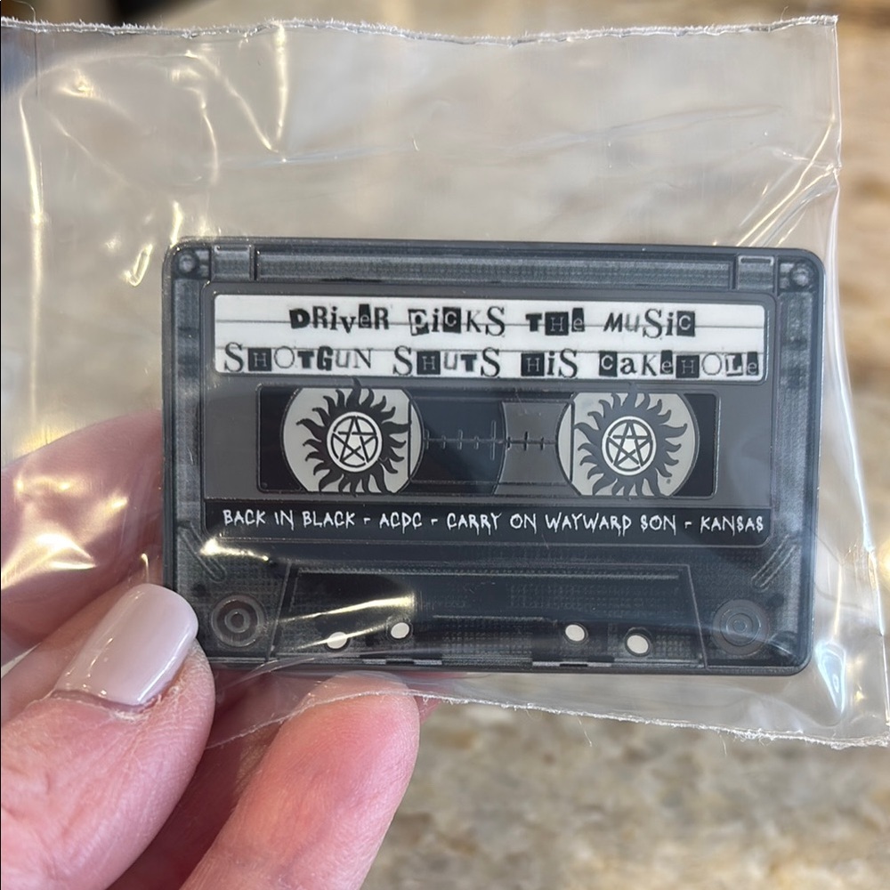 Supernatural Cassette Pin